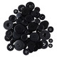 Black Buttons in Mixed Sizes - 100g Bag